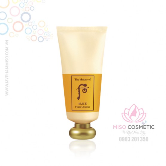 Sữa rửa mặt Whoo dưỡng ẩm Gongjinhyang Facial Foam Cleanser